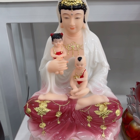 【闪购商品】玉16寸空心送子观音