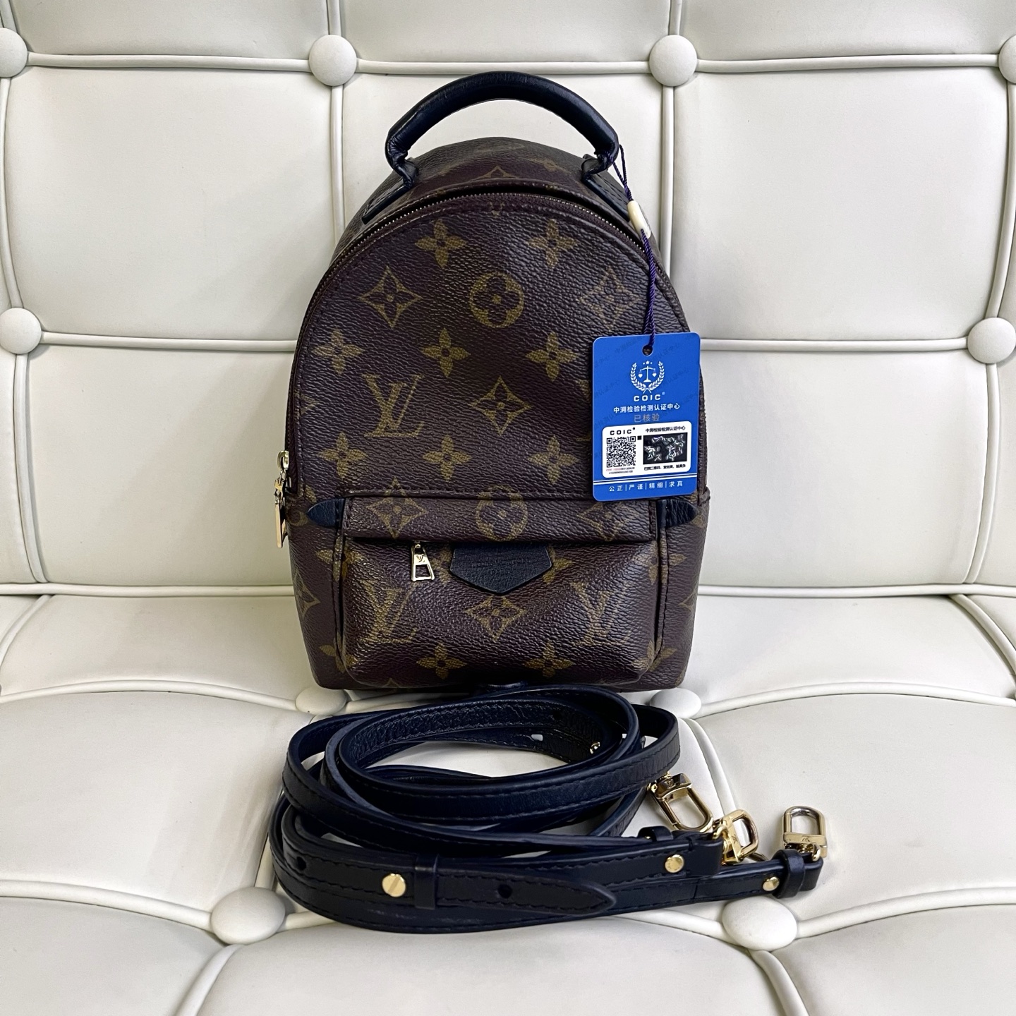 99新 LouisVuitton/路易威登 119344 lv老花小书包双肩包