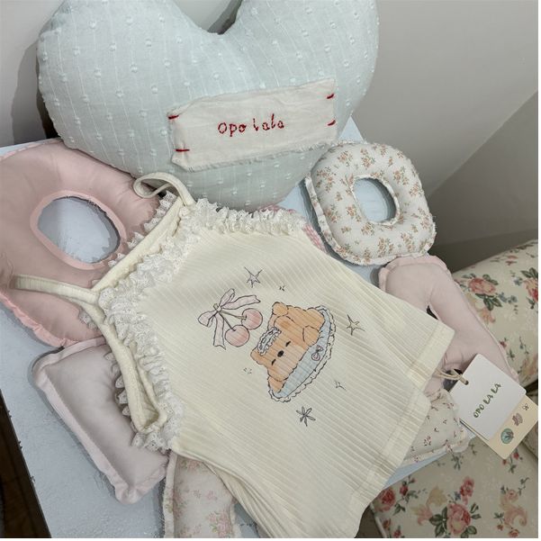 opolala·25夏~花边小熊吊带X198013