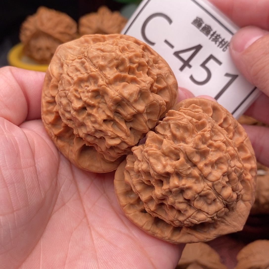 文玩核桃把件官帽47