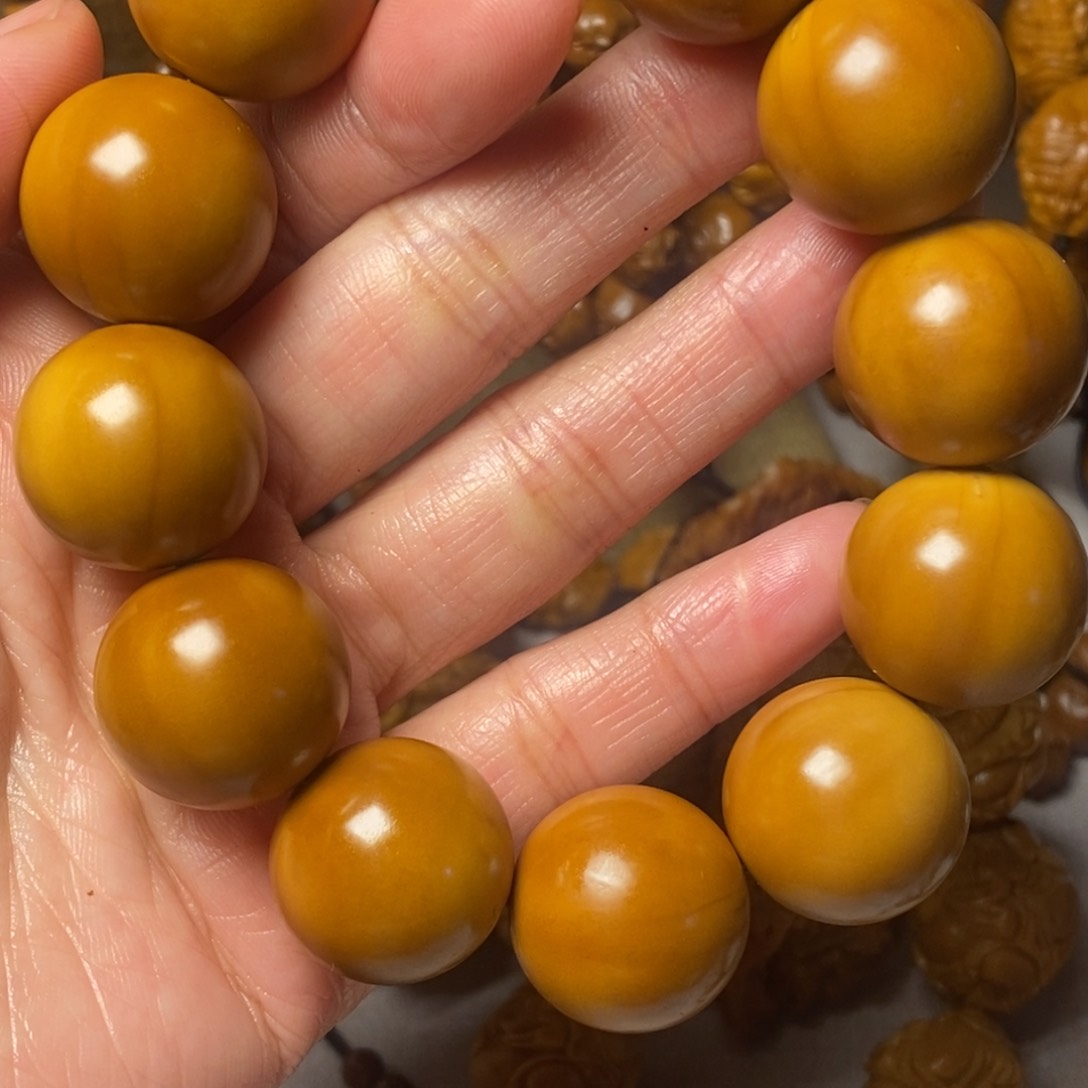 橄榄核手串/手链水*正圆光珠2.0