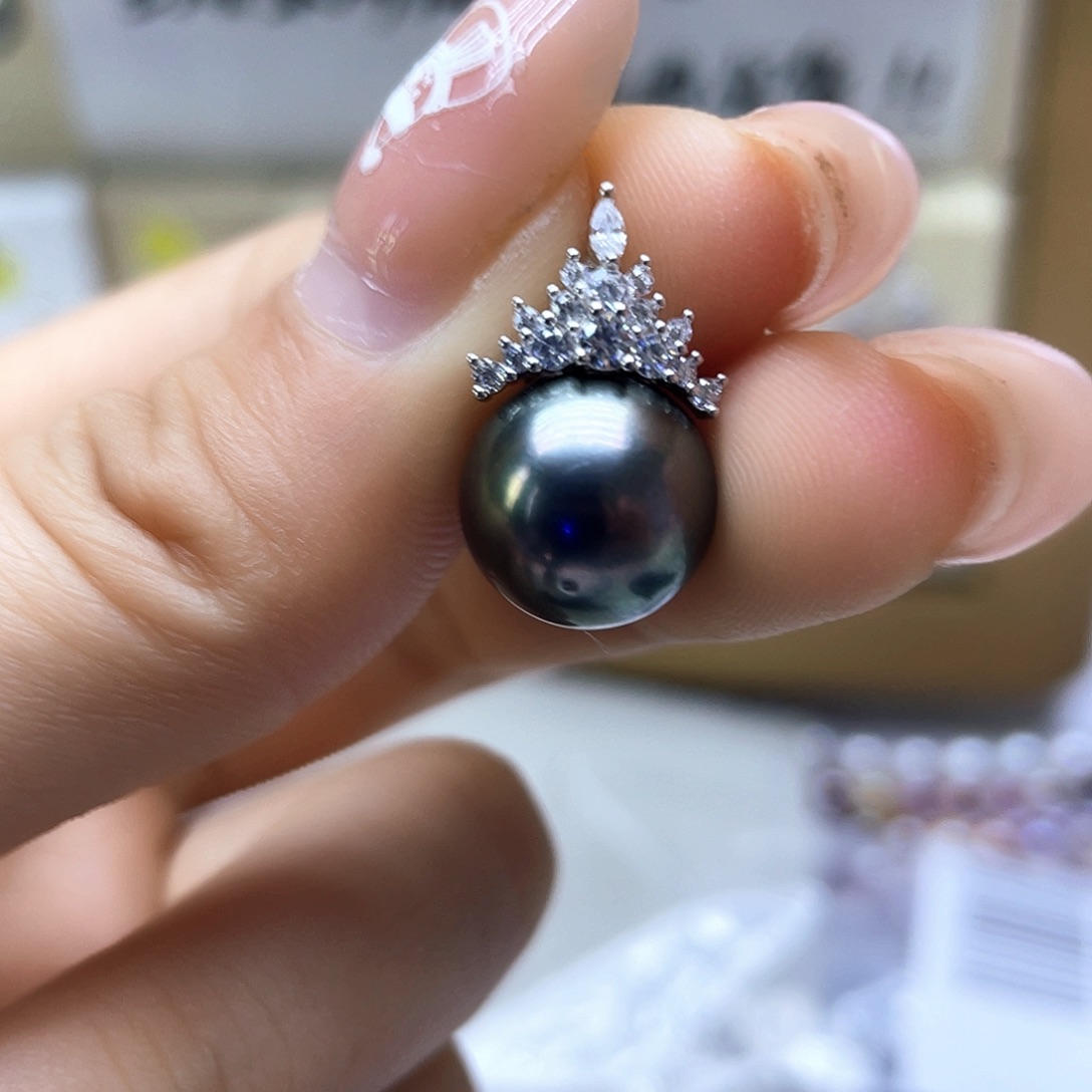 海水珍珠颈饰银S925镶嵌