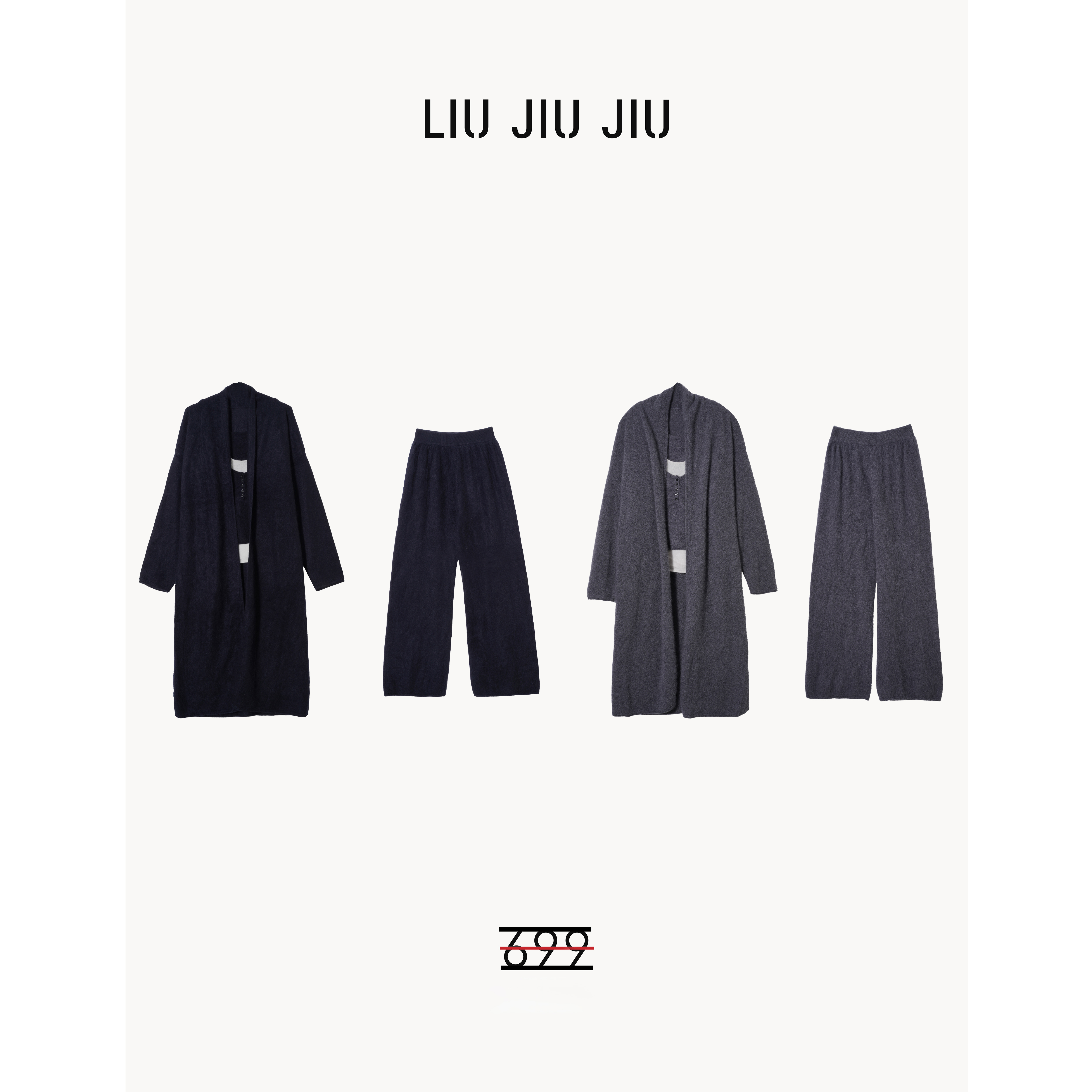 LIUJIUJIU 深圳南油高端定制款针织羊毛/羊绒时尚三件套TZ5239L