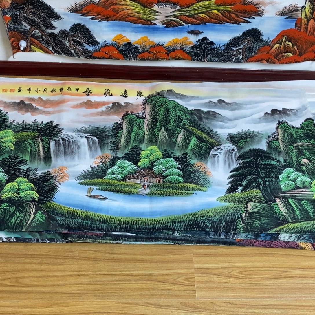 国画积**宝1.4米长的一幅画心