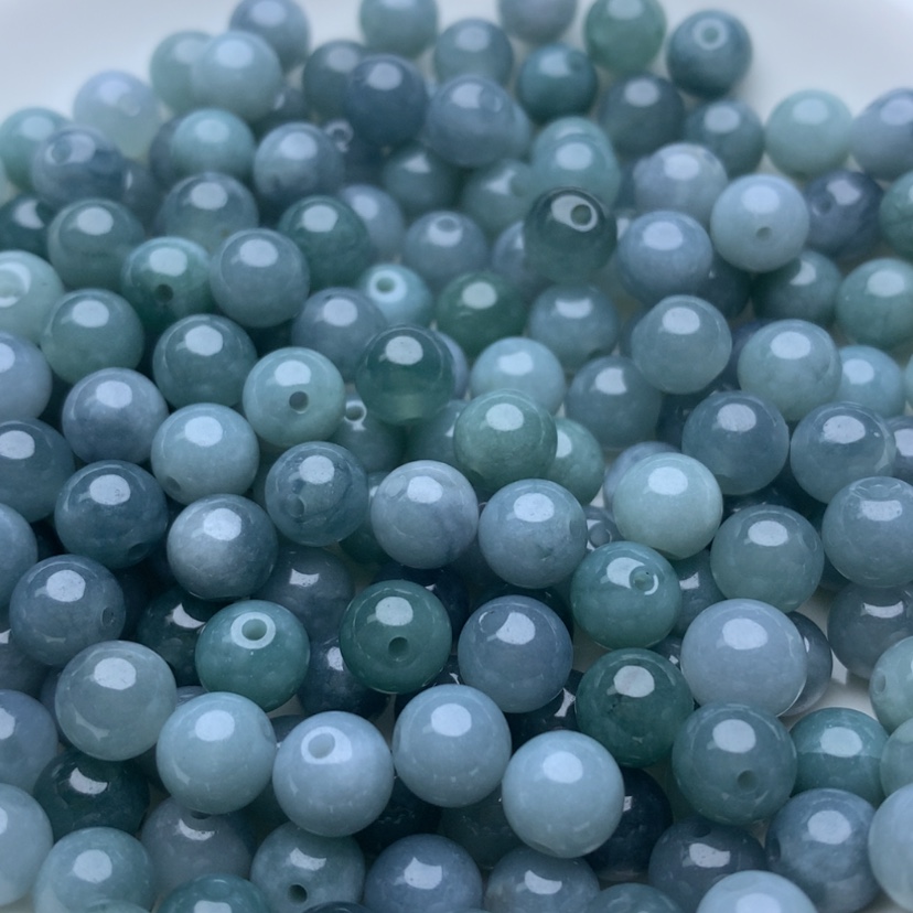 【闪购商品】翡翠手链未镶嵌卡7蓝水50颗