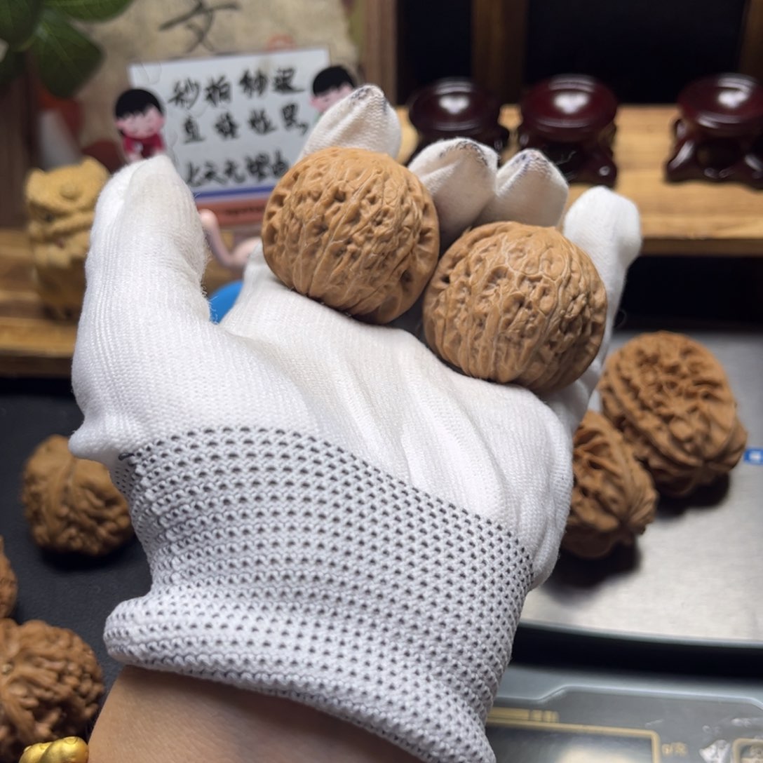 把件文玩核桃琦**理全品38铁锤350
