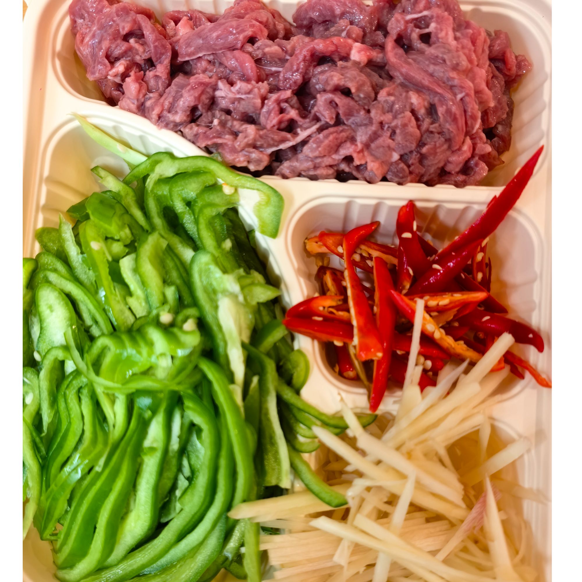 青椒牛肉丝（鲜牛肉约150-260g）牛肉同城配
