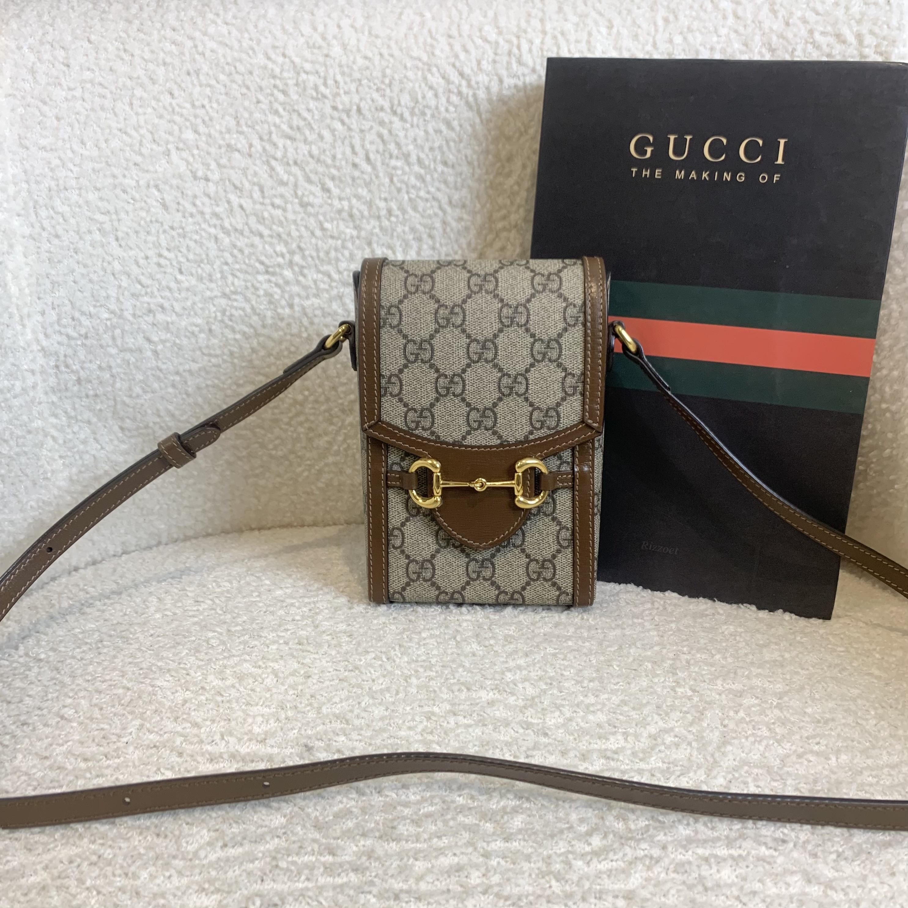 99新 GUCCI/古驰 壹臻/老花1955手机包 58780959 
