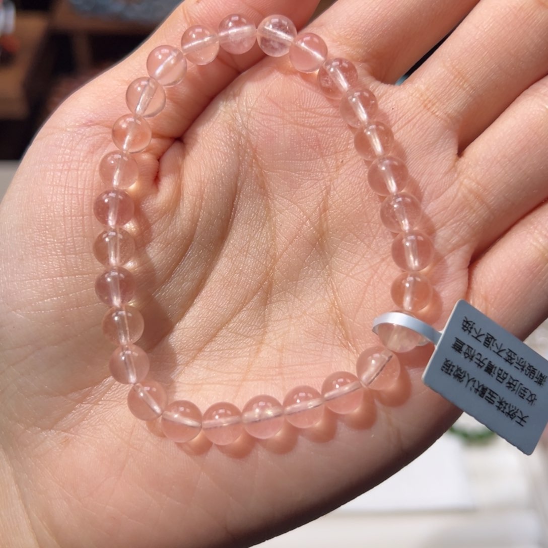 张***咩水晶手串未镶嵌6m收藏级摩根石