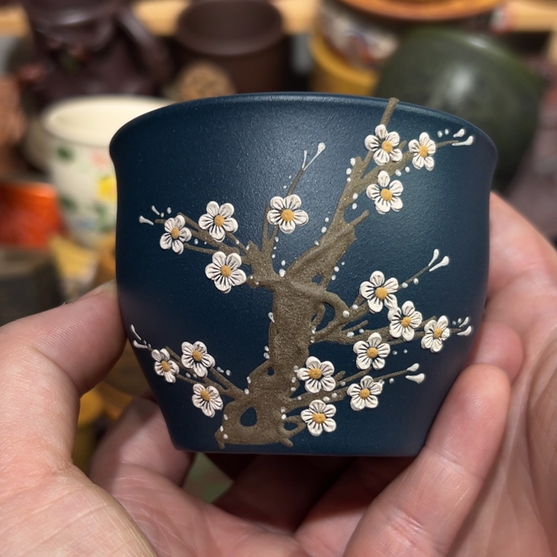 紫砂茶杯宜兴紫砂主人杯