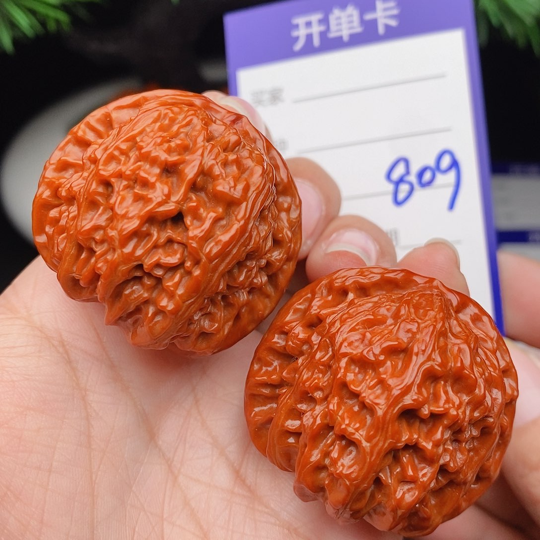 把件文玩核桃40球白809