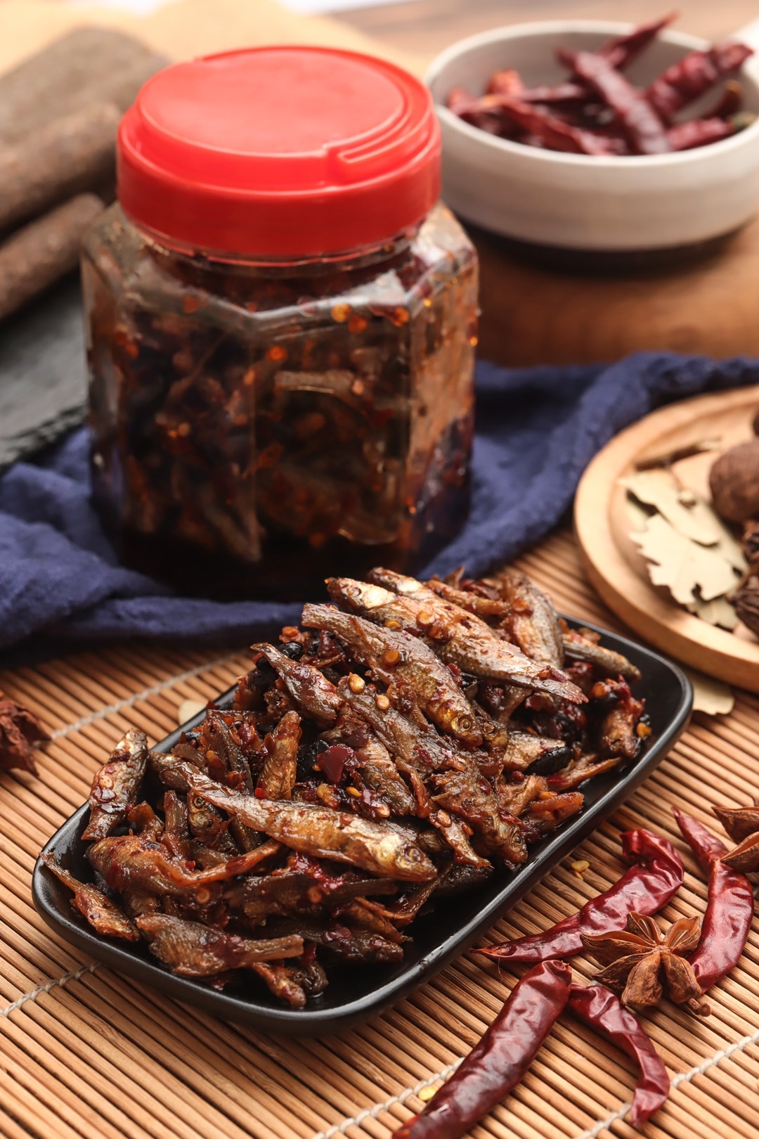 湖南攸县农家香辣香酥鱼仔