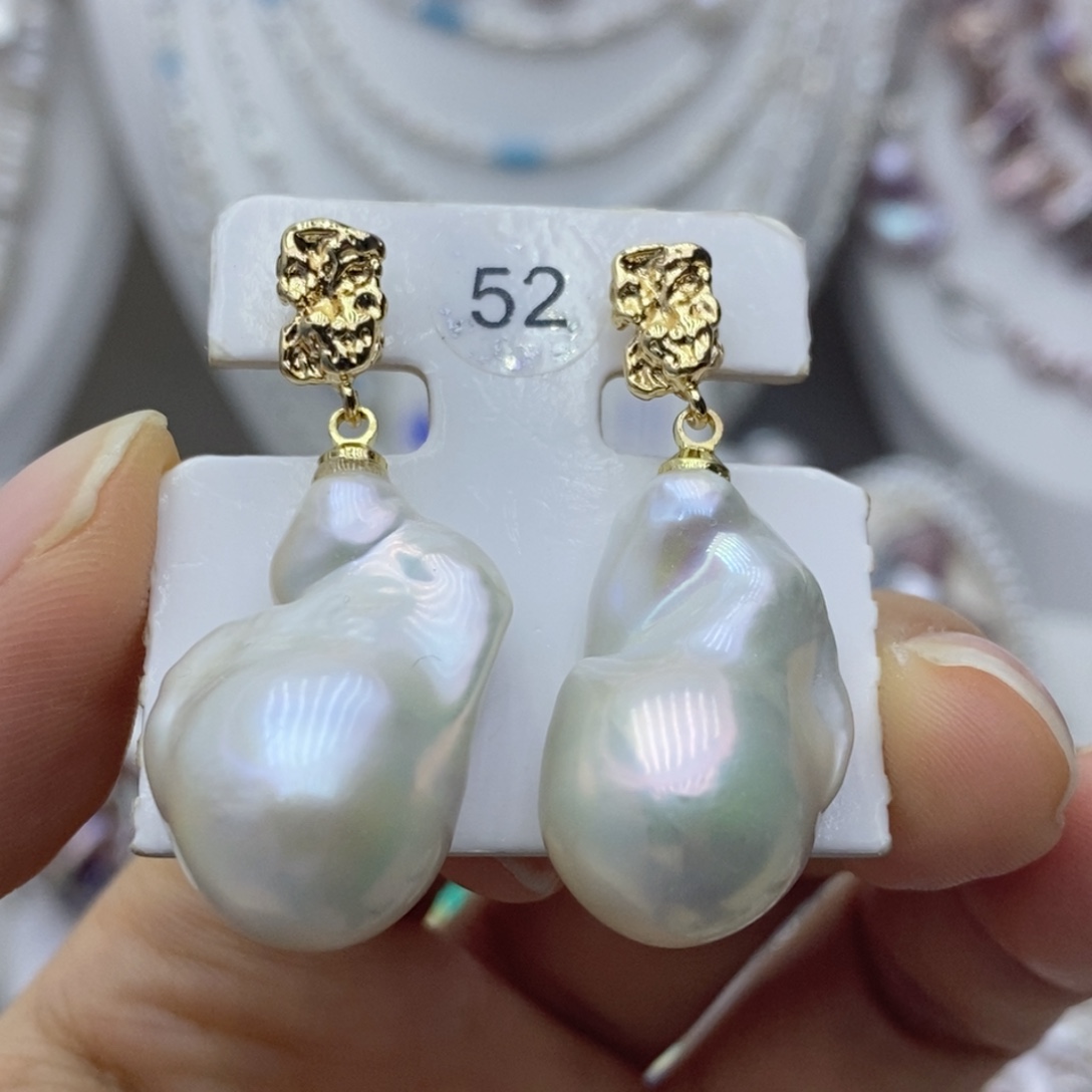 淡水珍珠耳饰未镶嵌