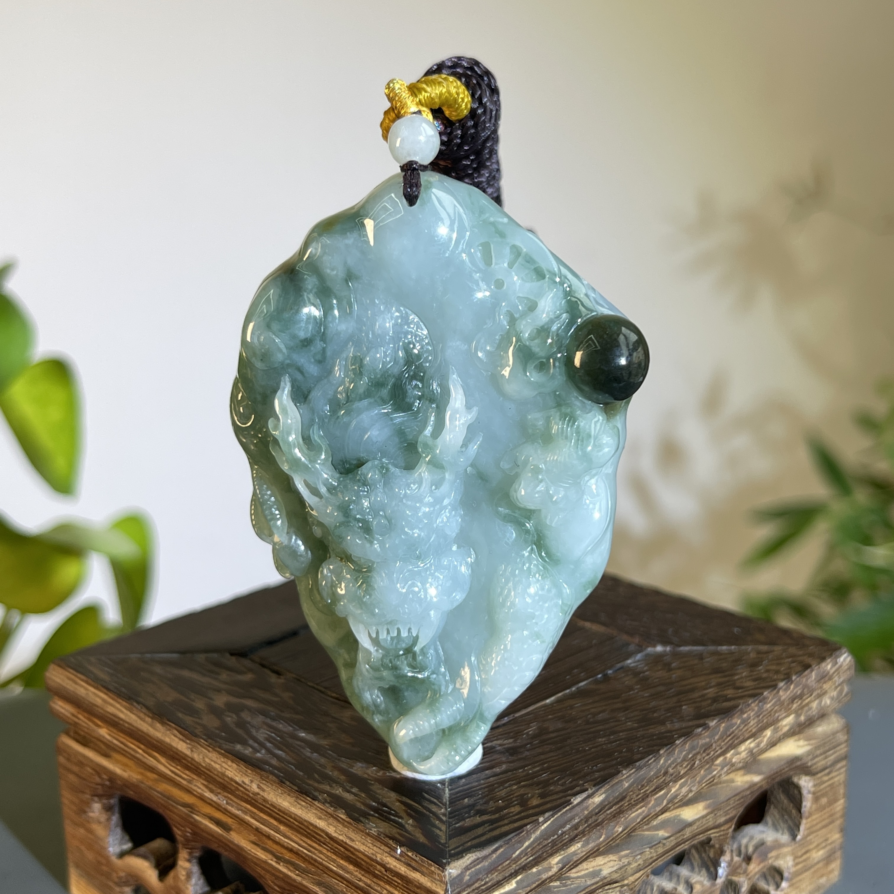 JTB24-61 天然缅甸翡翠A货 龙牌