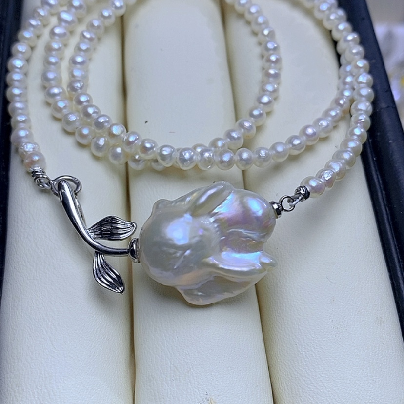 【闪购商品】淡水珍珠吊坠合金