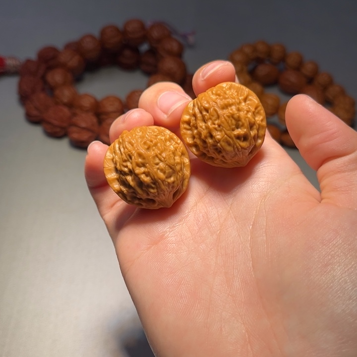 文玩核桃把件野白529