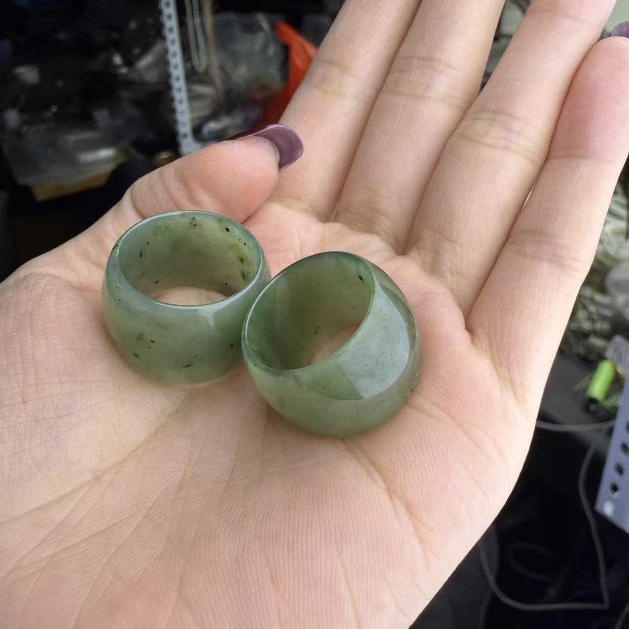 【德巧家】和田玉乌兰海宽扳指 拍大一码 （多样性发货 发一个）