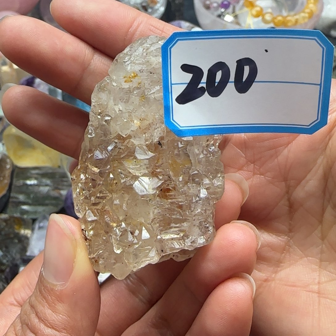 水晶水晶摆件未镶嵌穿*