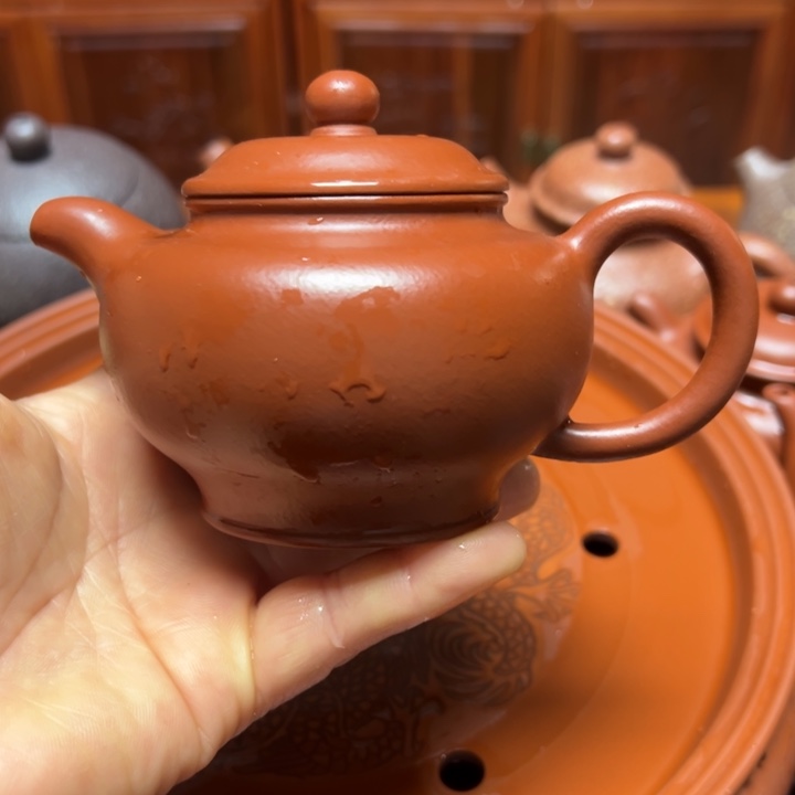 紫砂茶壶宜兴原矿小煤窑朱泥