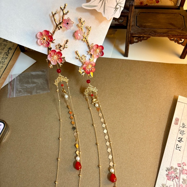 【疏影·红梅】古风汉服配饰