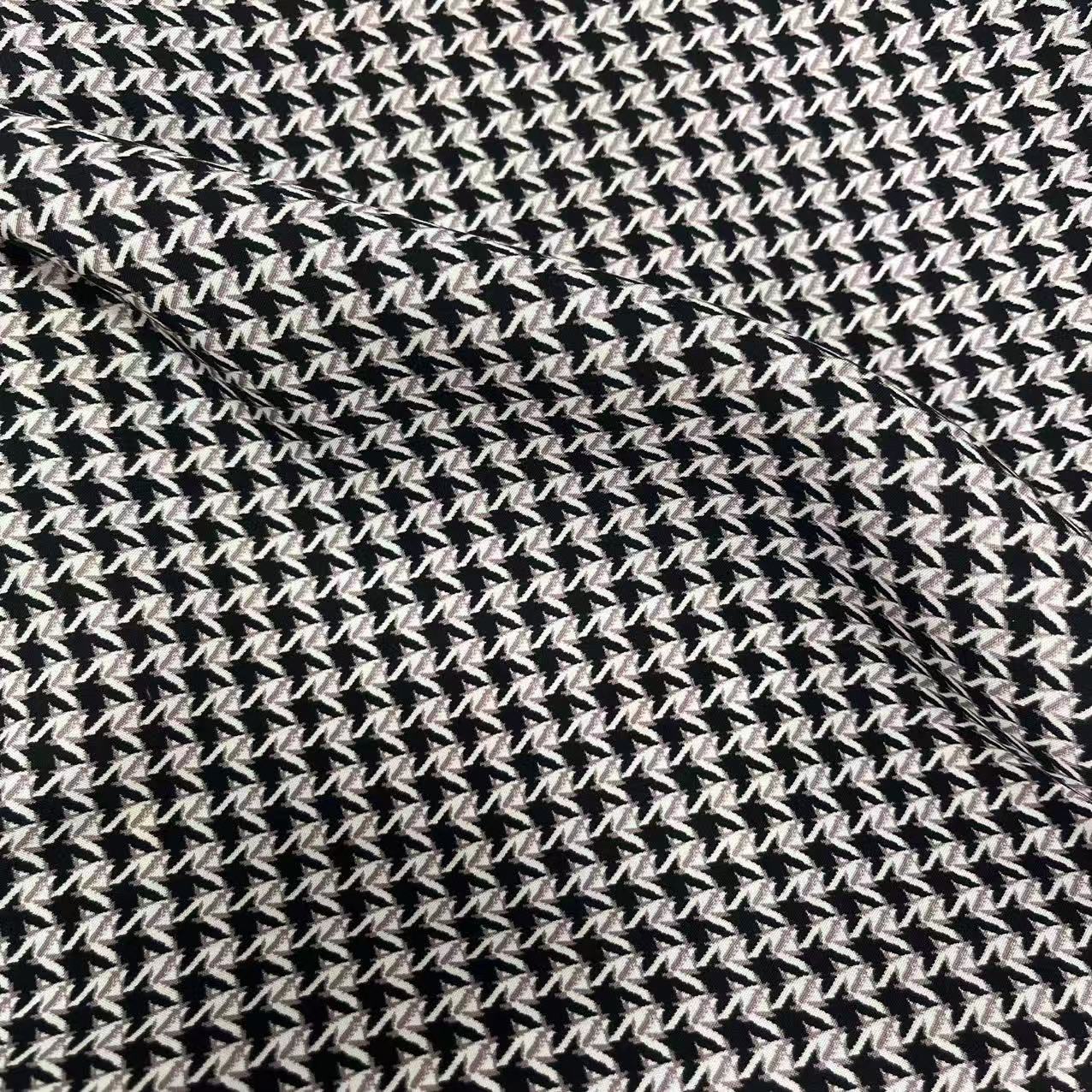 【绒兰】实体老牌明星产品 府绸面料 61号 黑千鸟格