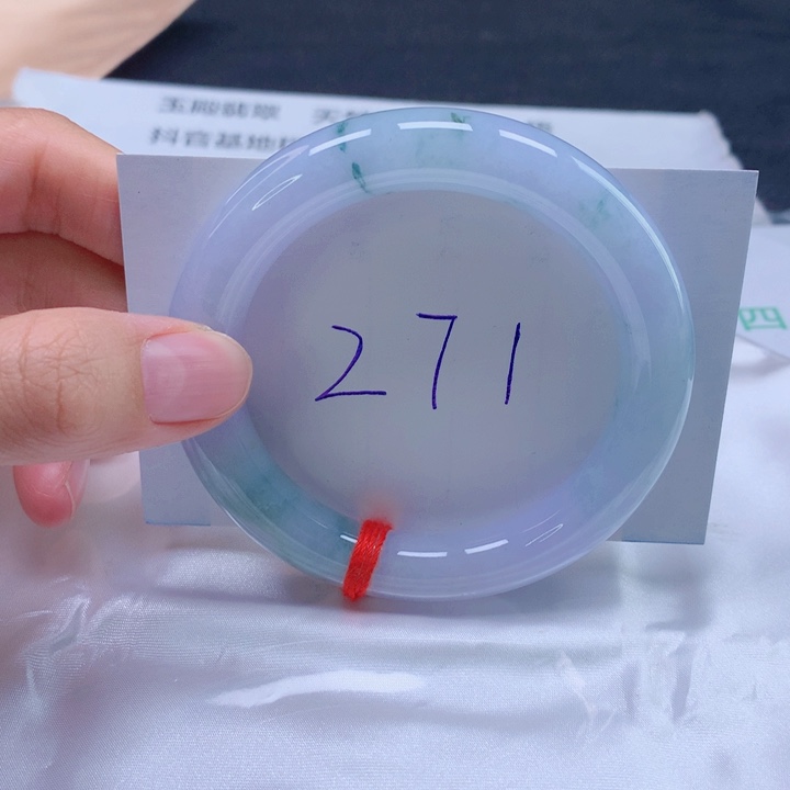 翡翠未镶嵌手镯55圈口