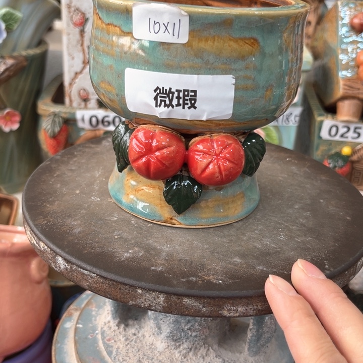 紫砂花盆粗陶材质多肉花盆
