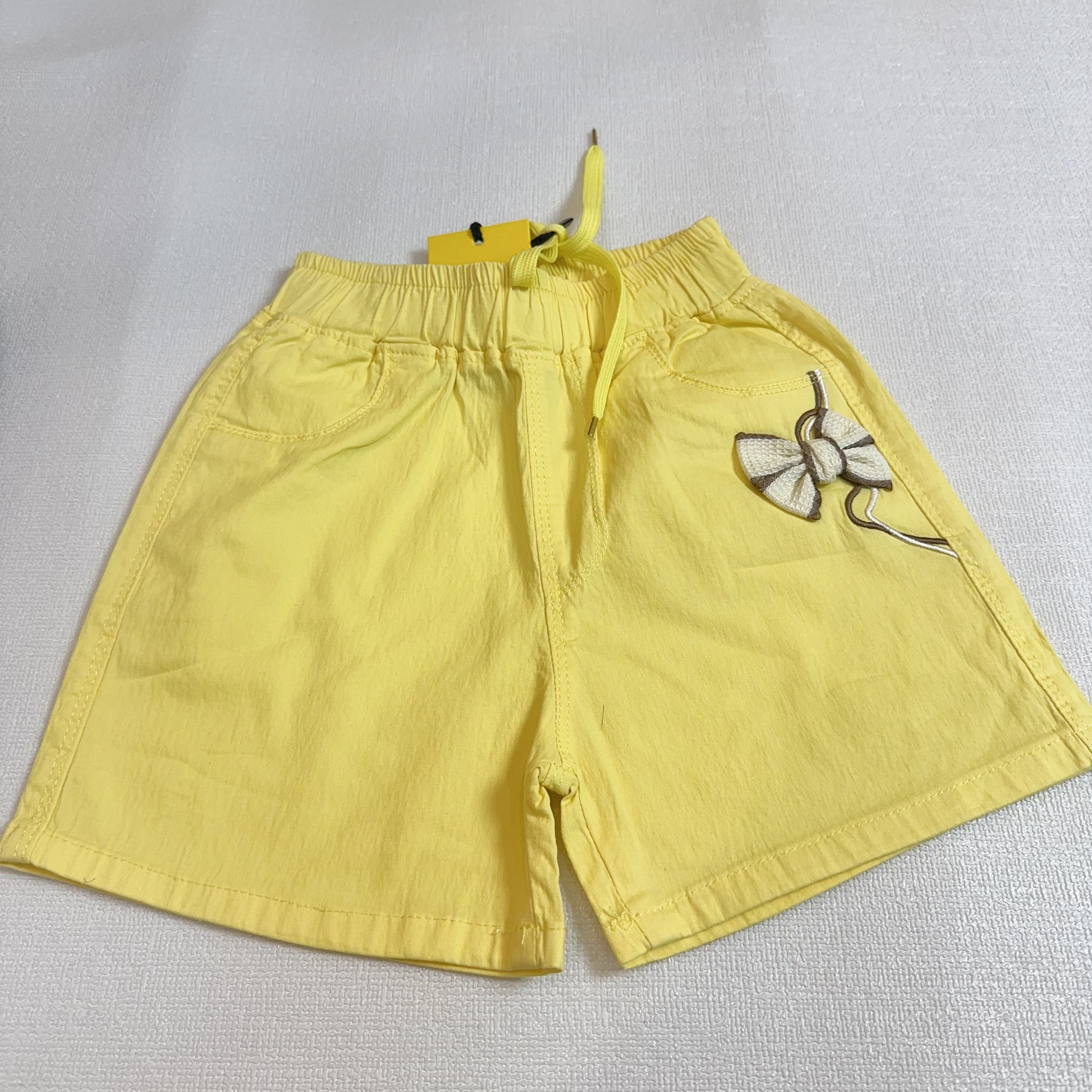 夏季女童牛仔裤男童短裤中裤小童中腰百搭女休闲韩版
