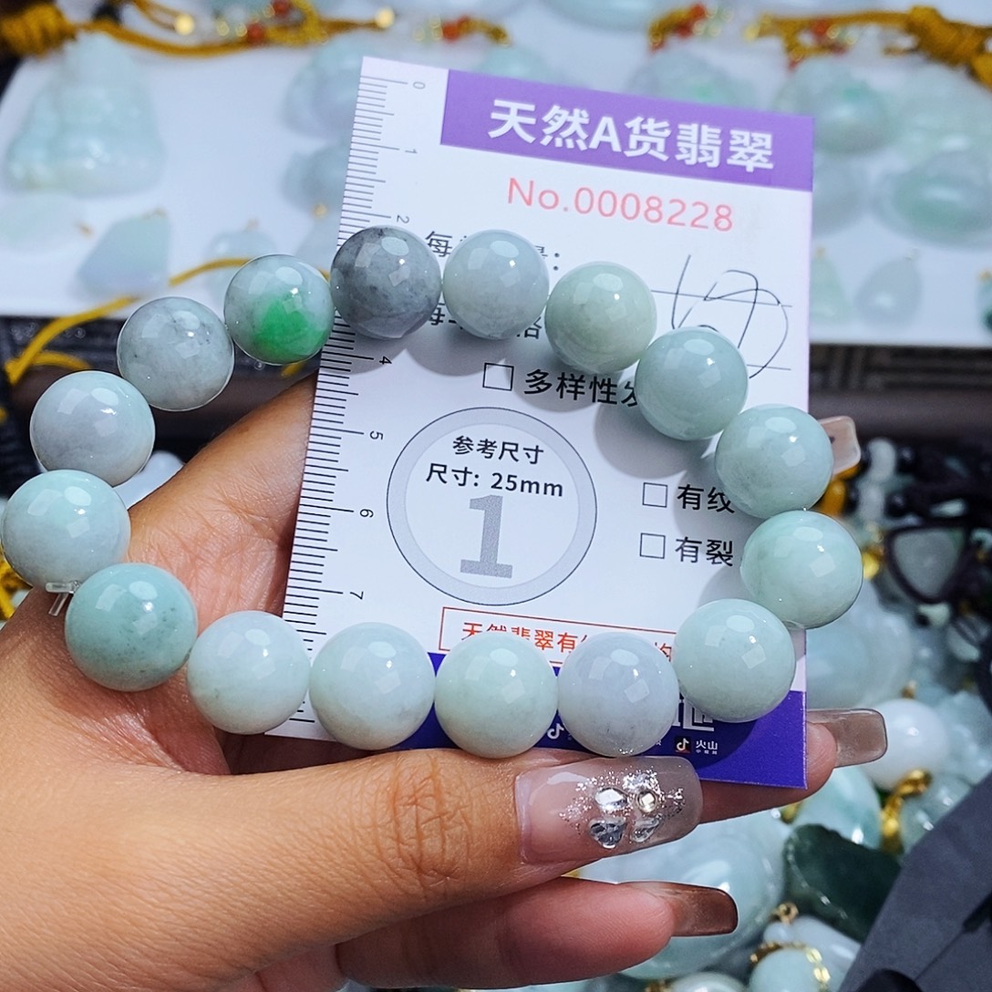 翡翠未镶嵌毛衣链8228