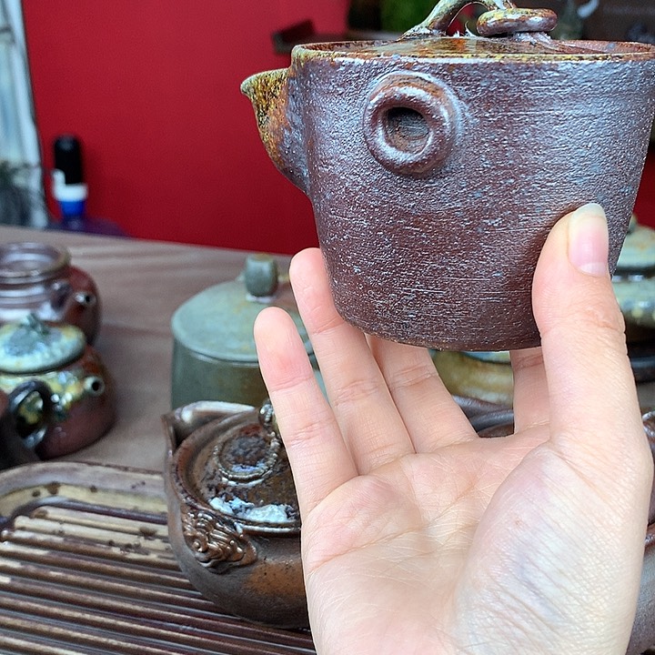 紫砂茶壶纯自然柴烧