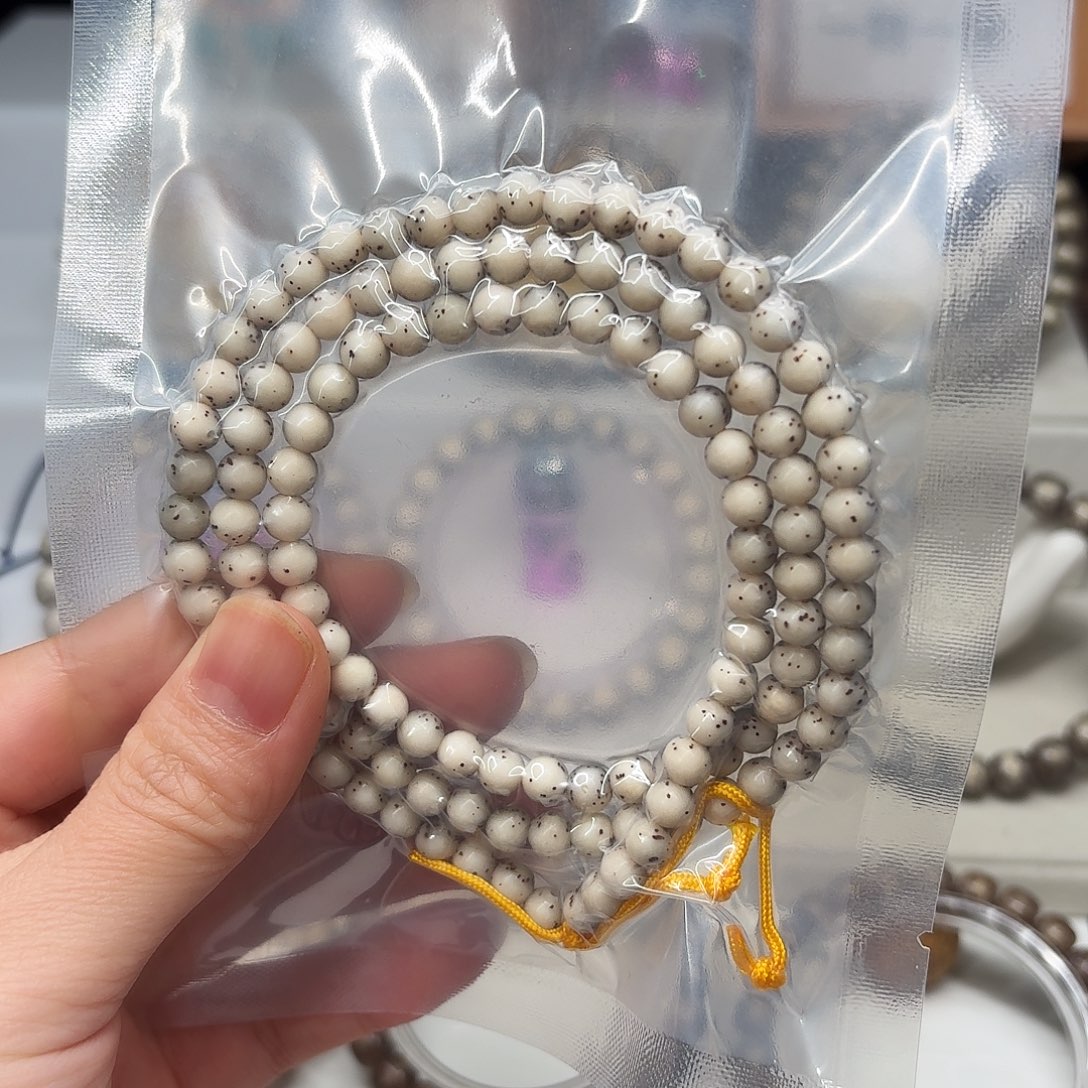 大***地手串星月菩提卡6圆珠108小龙蛋A55