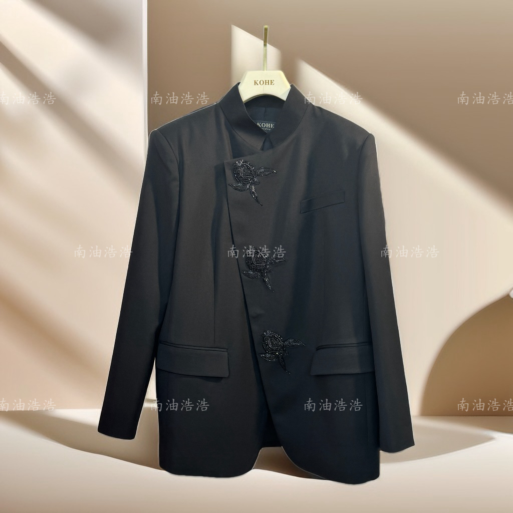 【浩浩高定】设计师时尚百搭气质西装外套KED1291