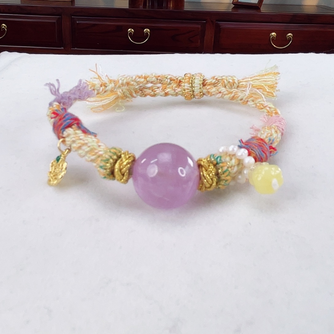 辉石手链未镶嵌紫锂辉