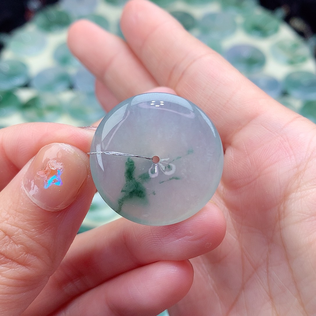 翡翠颈饰未镶嵌尺寸26.7/6.0