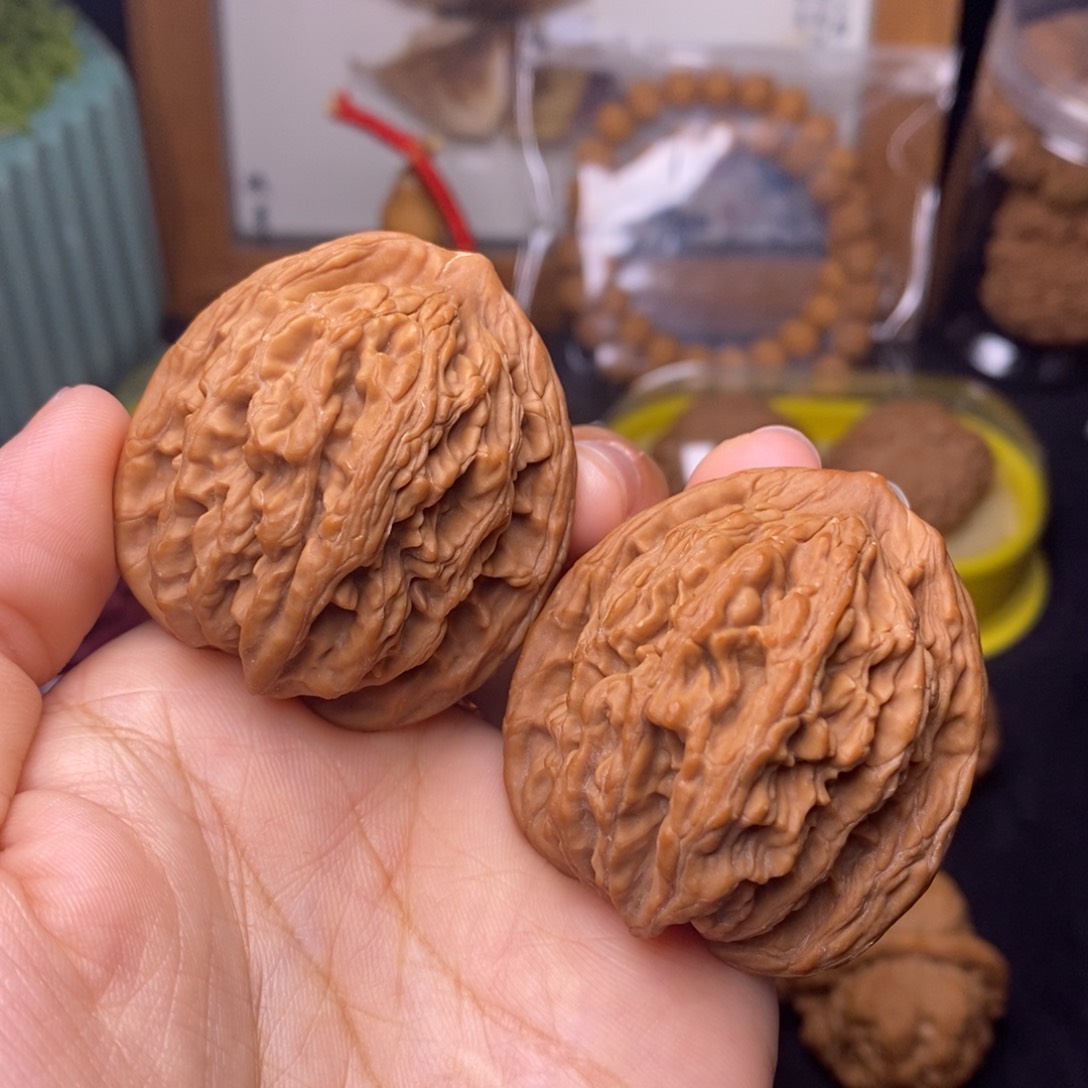 文玩核桃把件42麦虎