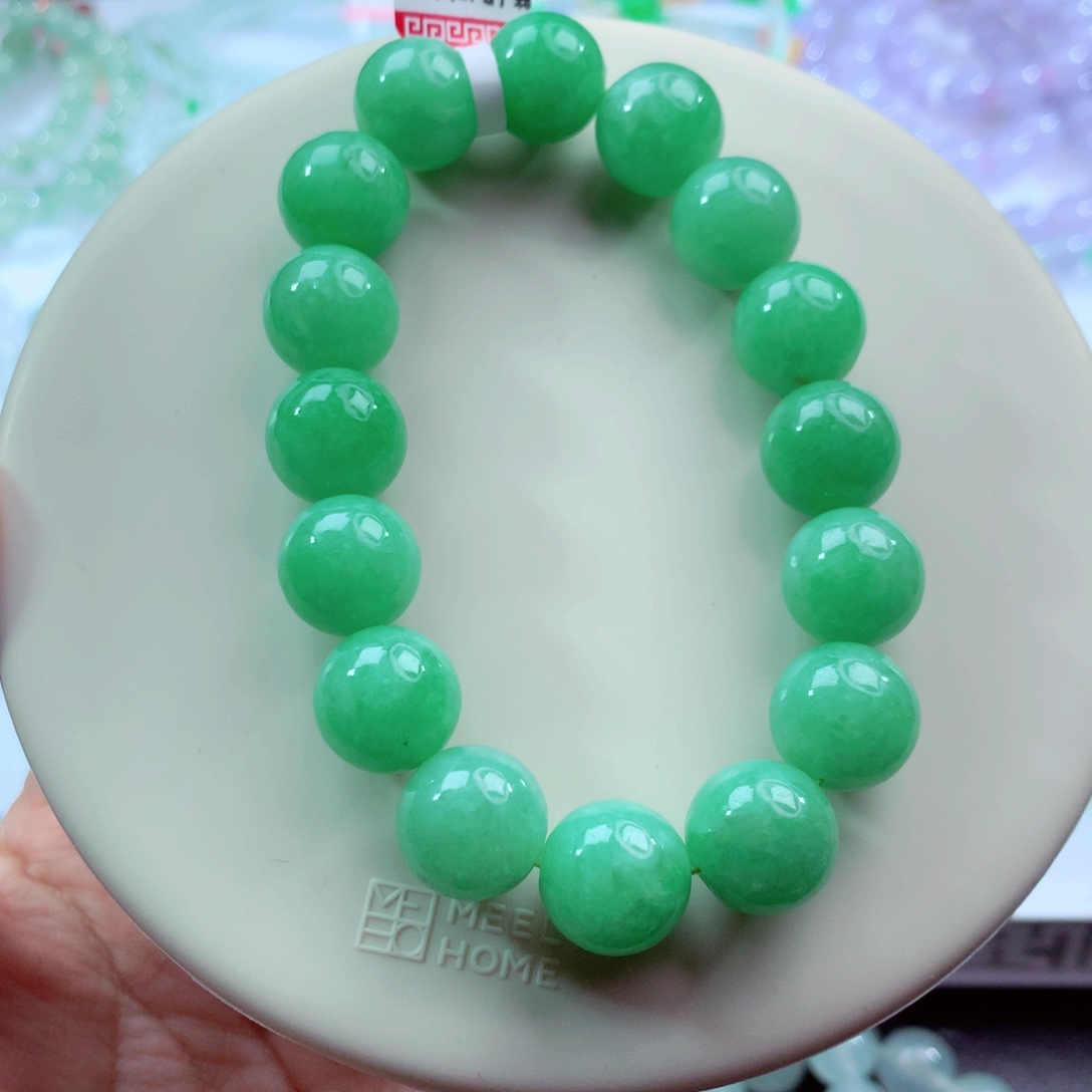 翡翠未镶嵌手链卡12.8