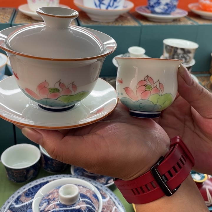 景德镇陶瓷茶具盖碗