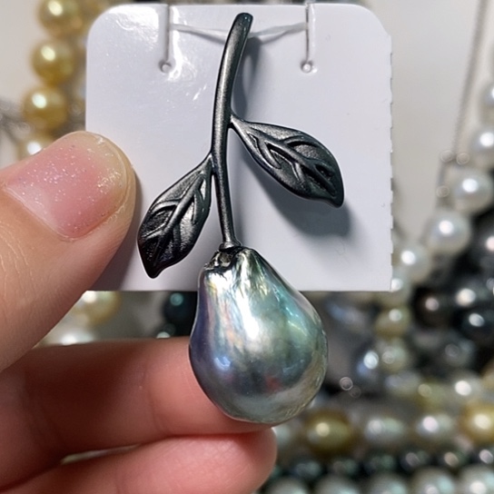 海水珍珠颈饰银S925镶嵌16.3✖️21