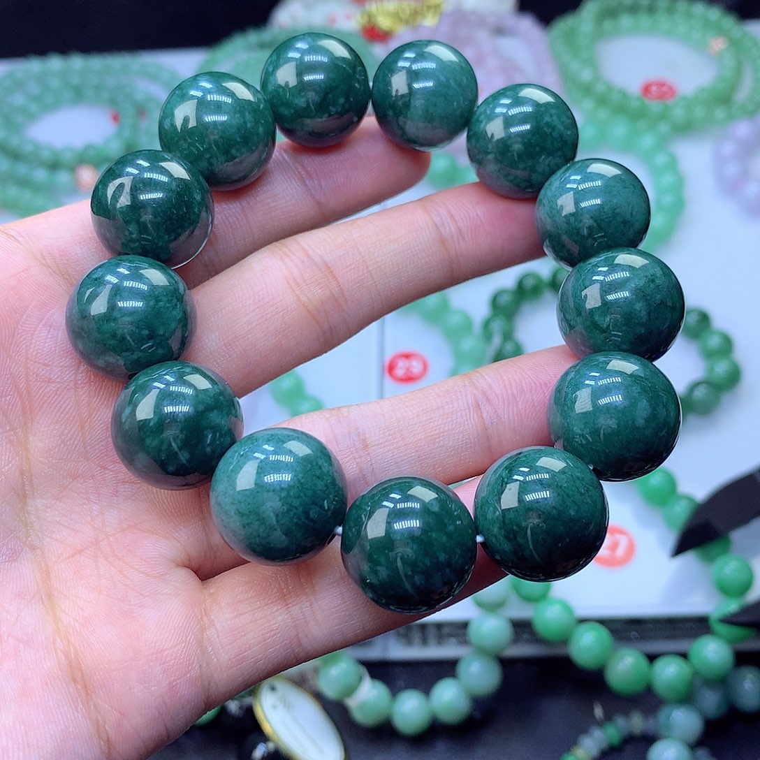 翡翠未镶嵌毛衣链