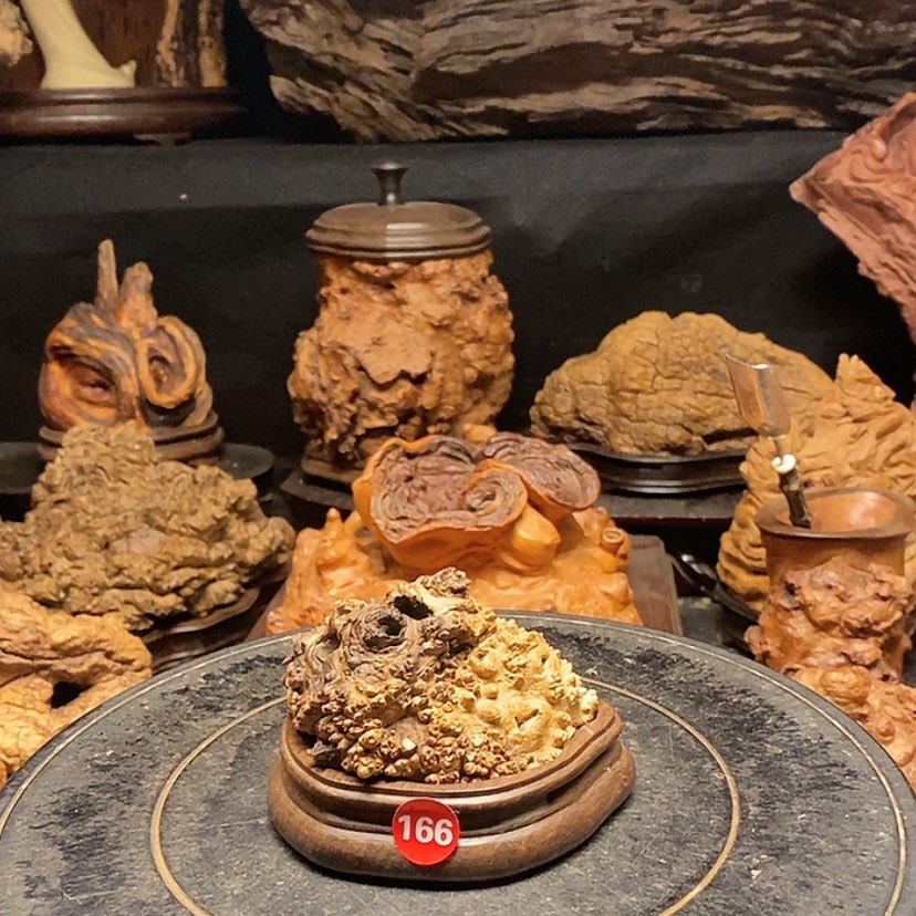 【闪购商品】166号荔枝木香炉工艺