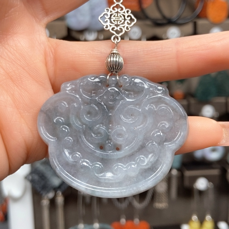 【闪购商品】翡翠耳饰银S925镶嵌素*耳饰