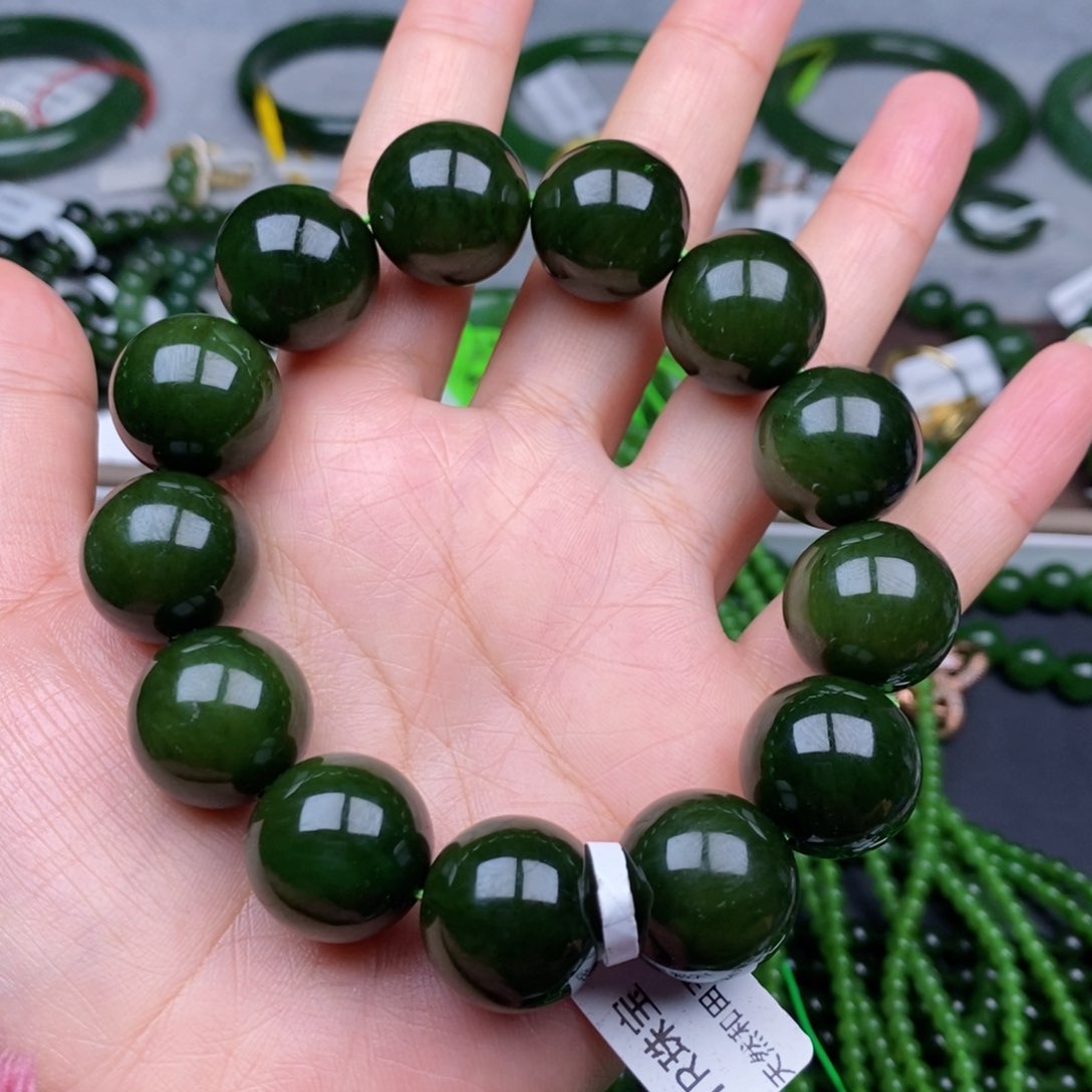 未镶嵌手链和田玉（碧玉）魅**站18