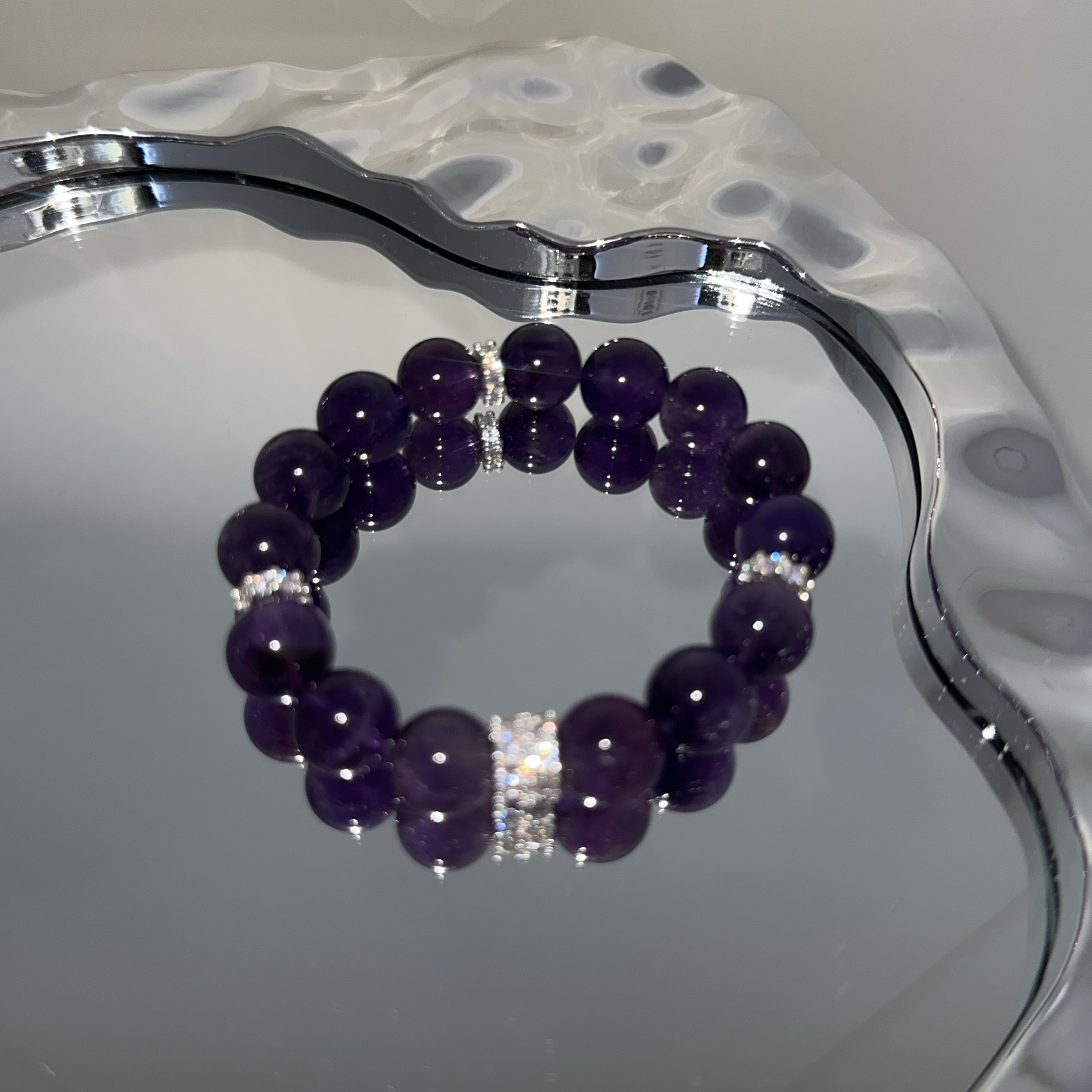 【泓钰珠宝✖️九紫锦鲤】乌拉圭紫水晶11mm天然水晶3052