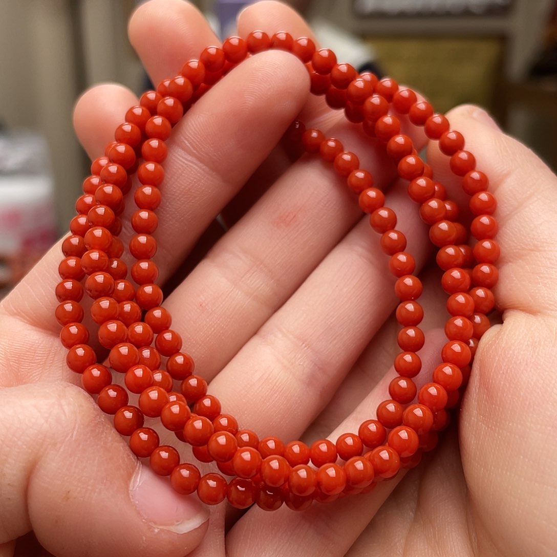 南红玛瑙手链未镶嵌