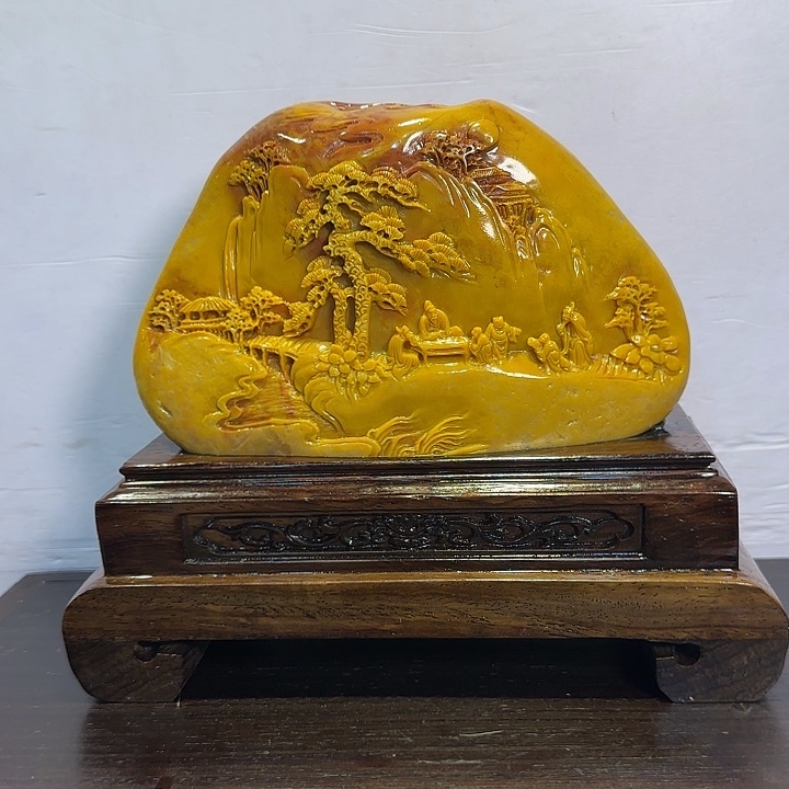 @***水寿山石昌化田黄摆件精品