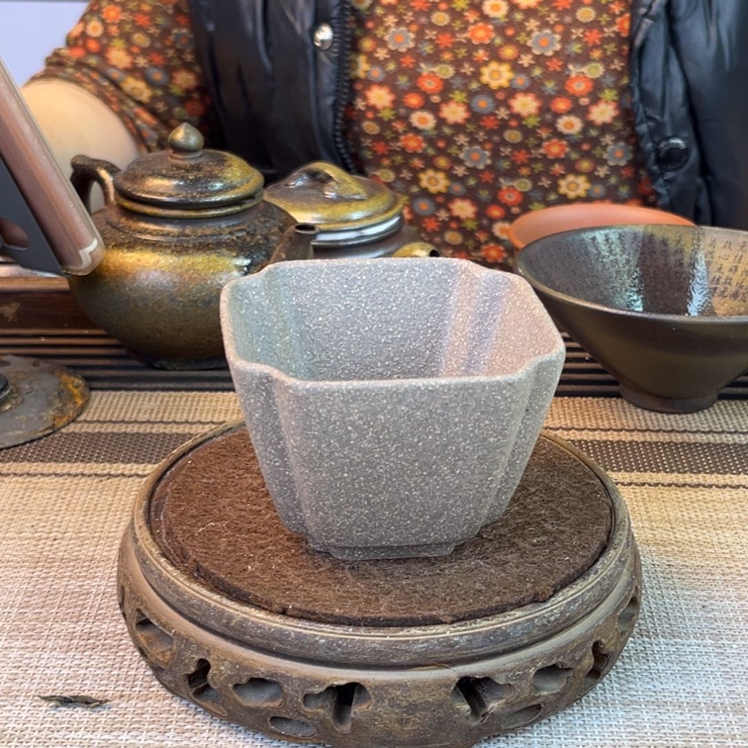 紫砂茶壶五彩段150cc