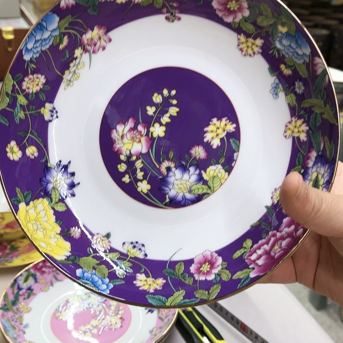 【闪购商品】骨瓷8英寸6深紫。。。。。。。。