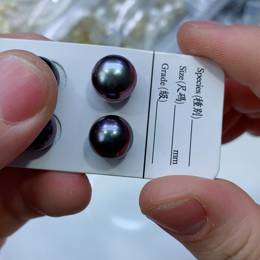 海水珍珠耳饰18K金镶嵌