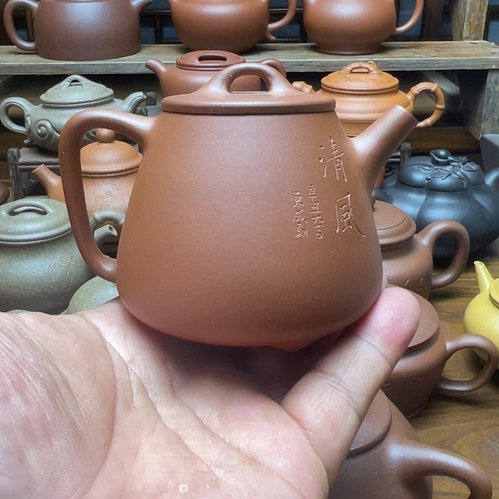 茶壶紫泥宜兴紫砂壶半手工制作