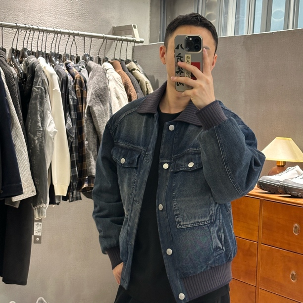 Sufeng(高端线 自留)设计款复古重工洗水牛仔90绒羽绒服05